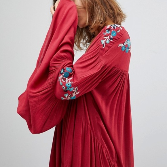 Free People Floral Mini Dress - Picture 4 of 8